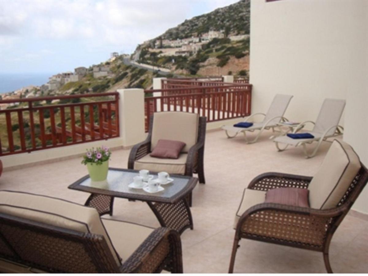 First Floor 2 Bedroom Apartment, Large Balcony, Amazing Sea Views, Communal Pool Pégeia Exteriör bild
